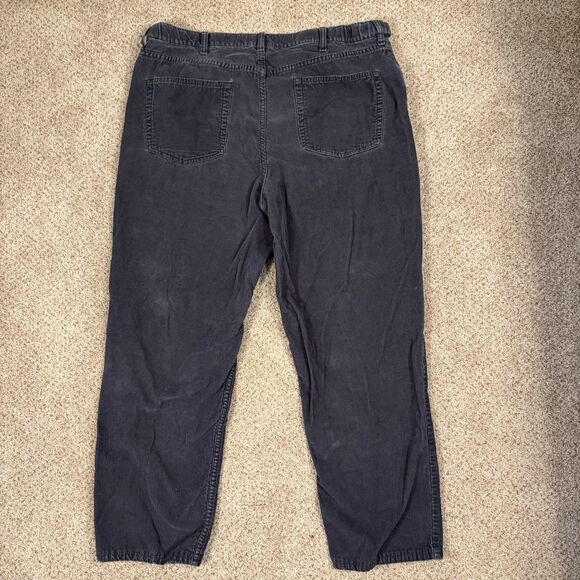 Lands' End Corduroy Pants Men's 42x30 Traditional Fit Expandable Waistband Gray - Picture 2 of 8